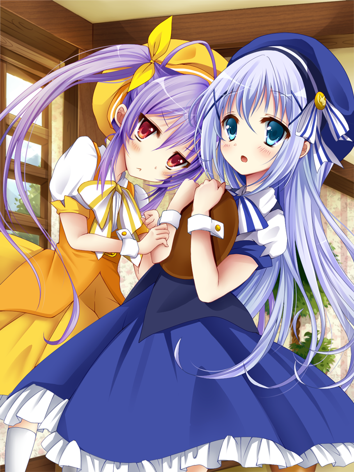 kafuu chino and miyauchi renge (gochuumon wa usagi desu ka? and 1 more) drawn by picpicgram