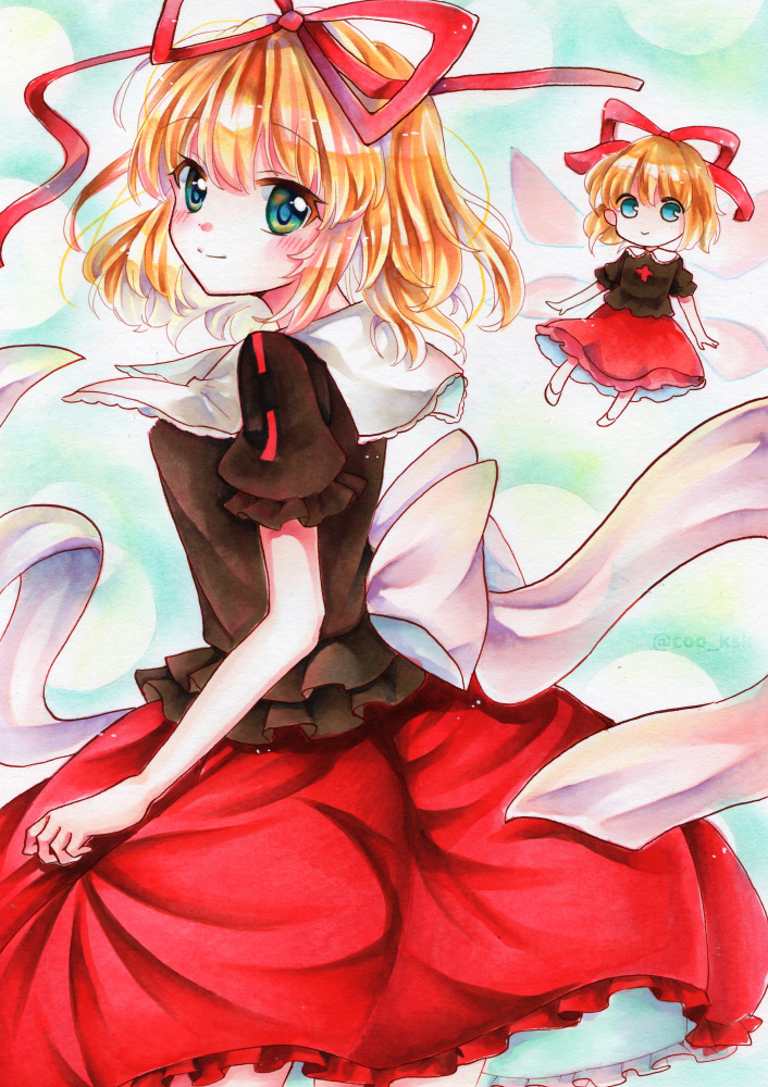 medicine melancholy and su-san (touhou) drawn by kimidori_kisuke