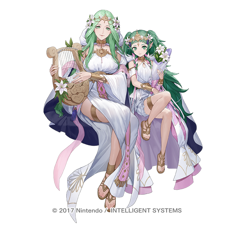 rhea and sothis (fire emblem and 2 more) drawn by ekao