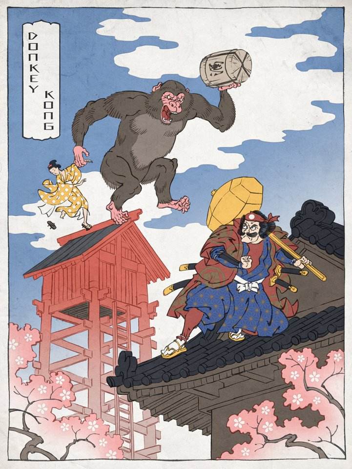 mario, donkey kong, and pauline (mario and 1 more) drawn by jed_henry