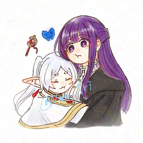 frieren and fern (sousou no frieren) drawn by nos_fri