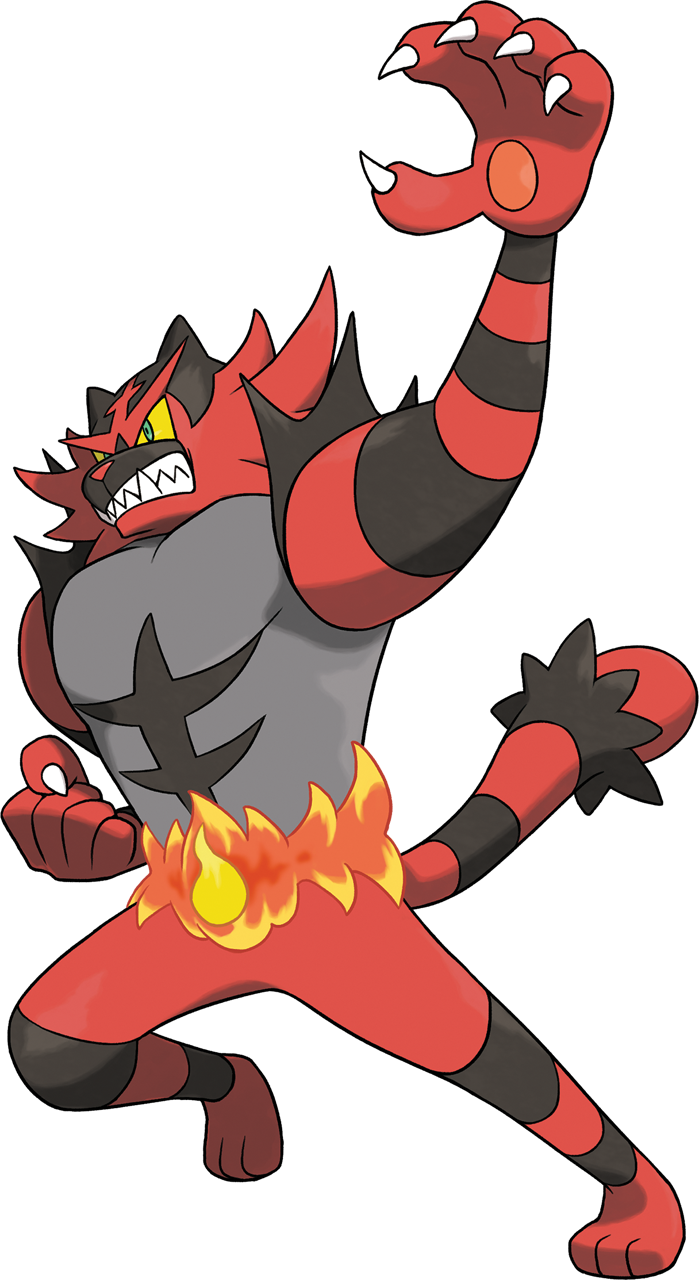 incineroar (pokemon and 1 more) drawn by sugimori_ken