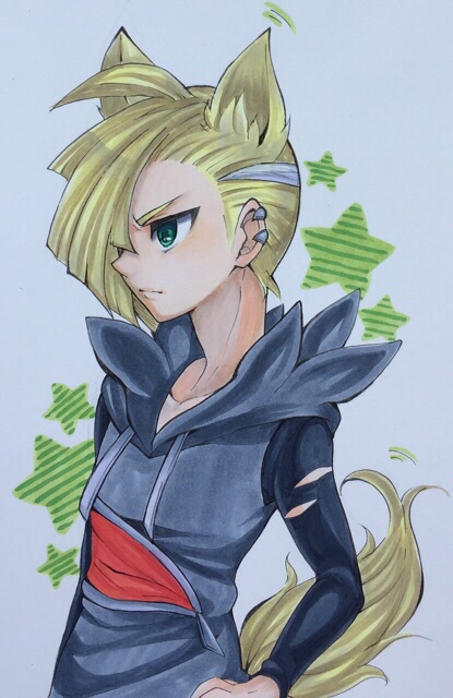 gladion (pokemon and 1 more) drawn by soma_somari