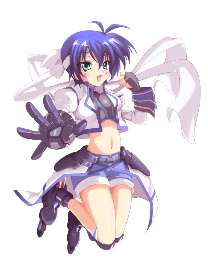 subaru nakajima, revolver knuckle, and mach caliber (lyrical nanoha and 1 more) drawn by hayakawa_harui