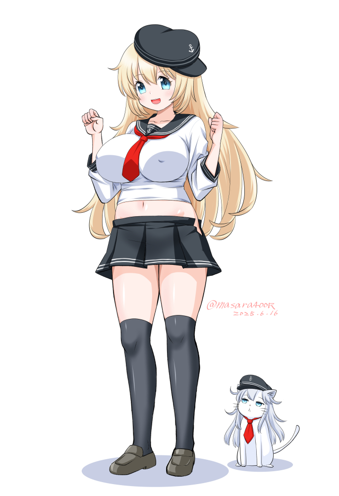 hibiki and atago (kantai collection) drawn by masara_(chuujou)