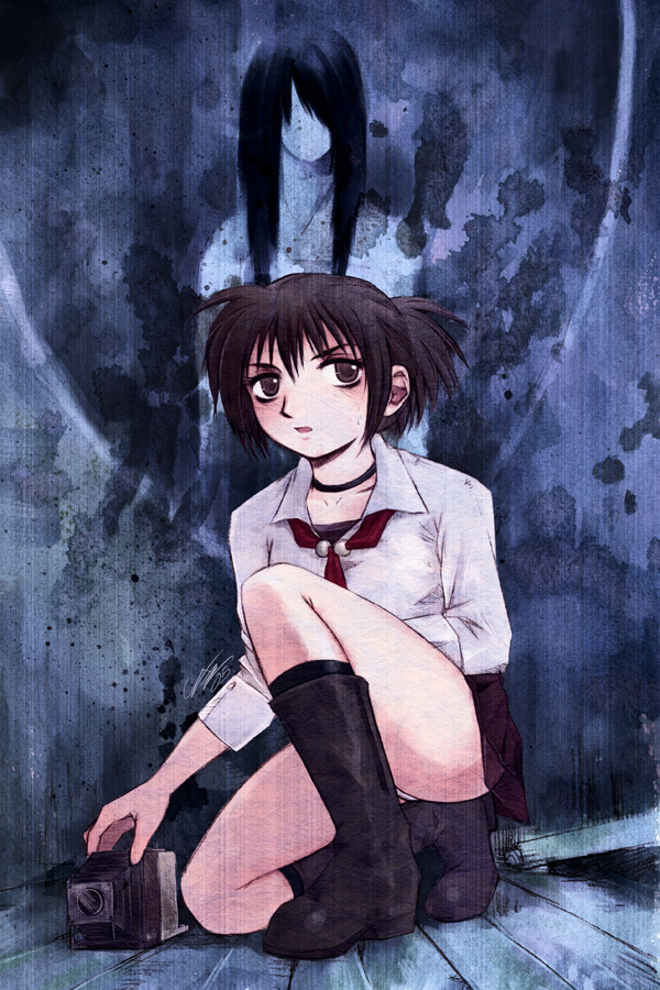 hinasaki miku and himuro kirie (fatal frame and 2 more) drawn by messiah_cage
