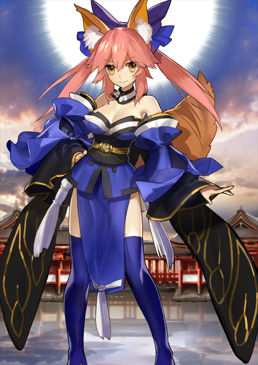 tamamo and tamamo no mae (fate and 1 more) drawn by wada_arco