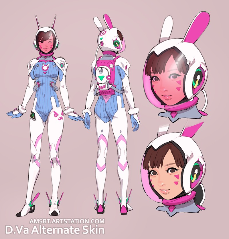 d.va (overwatch and 1 more) drawn by manda_schank