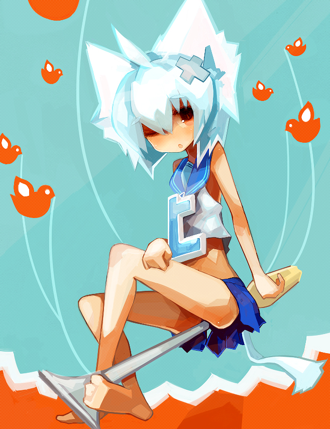 twit-tan (original and 1 more) drawn by usu