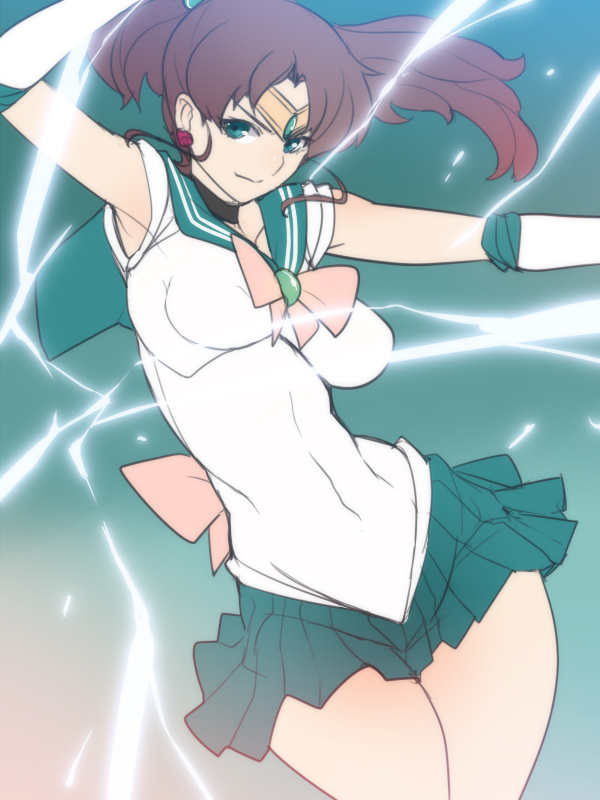 kino makoto and sailor jupiter (bishoujo senshi sailor moon) drawn by ban!_(bansankan)