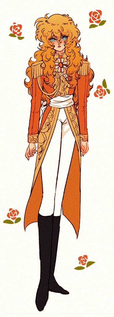 oscar francois de jarjayes (versailles no bara) drawn by pikurusu