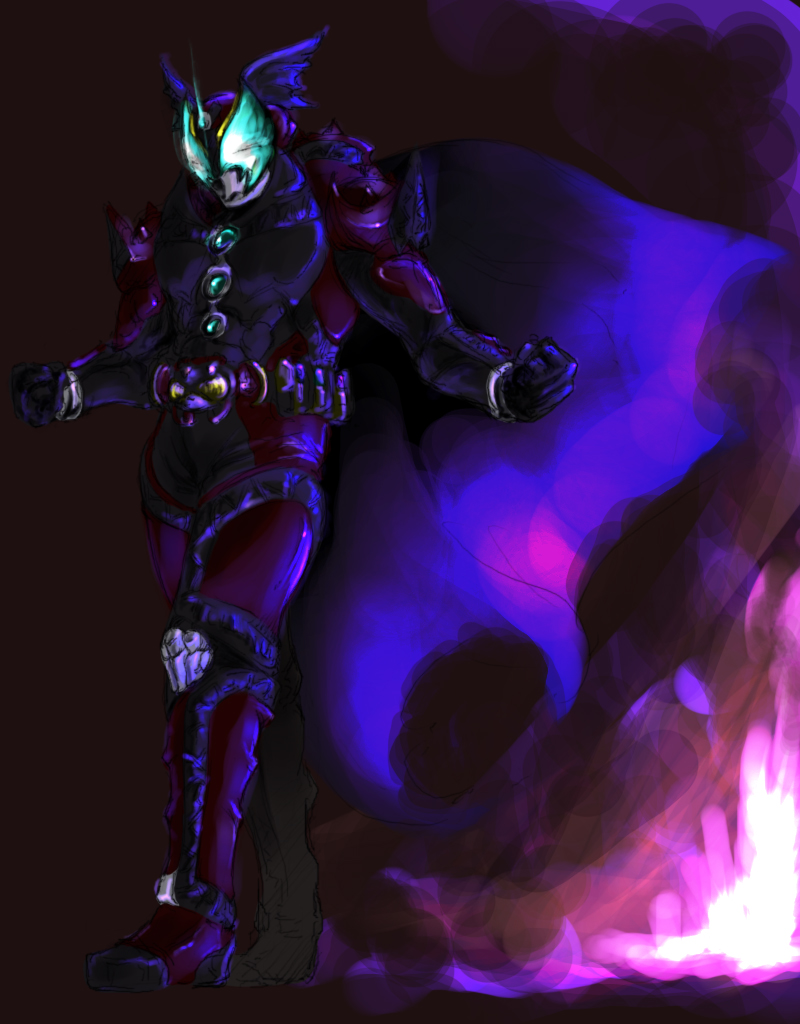 kamen rider dark kiva and kivat-bat ii (kamen rider and 1 more) drawn by paintedmike