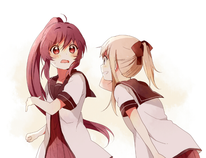 toshinou kyouko and sugiura ayano (yuruyuri) drawn by namori