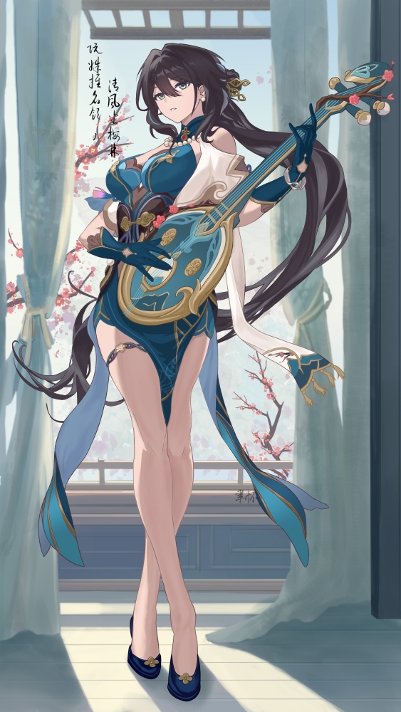 ruan mei (honkai and 1 more) drawn by yuhuai