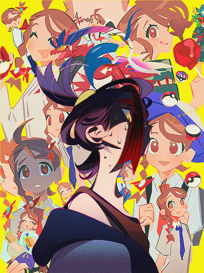 kieran, juliana, and koraidon (pokemon and 1 more) drawn by ows28888888