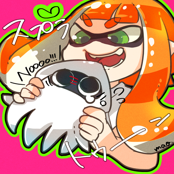 inkling player character, inkling girl, and blooper (splatoon and 2 more) drawn by napm