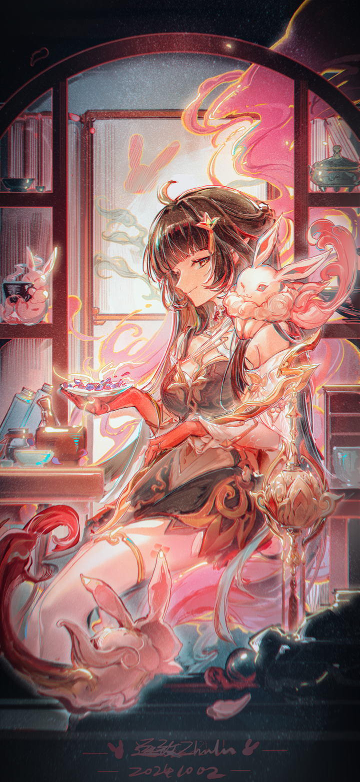 lingsha and fuyuan (honkai and 1 more) drawn by zhuzhiyi_zhulu