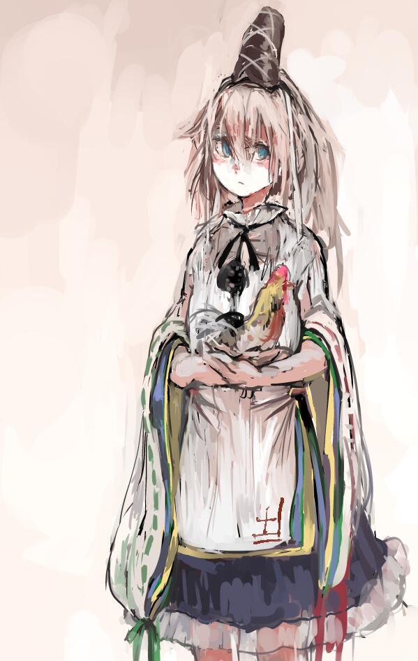 mononobe no futo (touhou) drawn by ashiyama_yoshinori