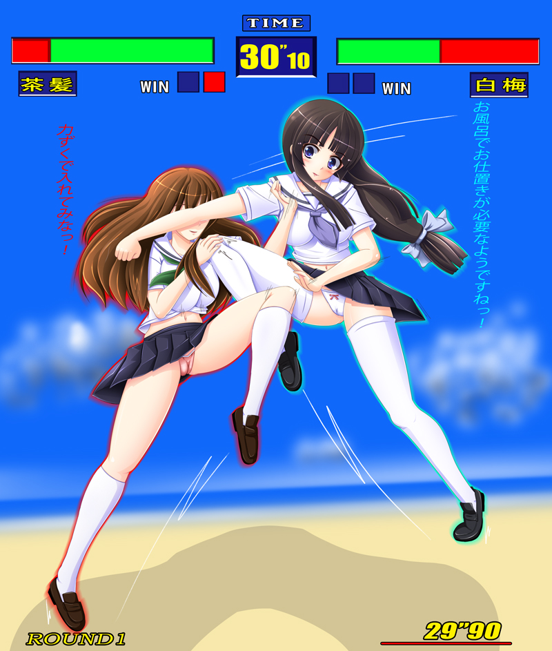 shiraume ume and chapatsu (virtua fighter and 1 more) drawn by minakami_toride