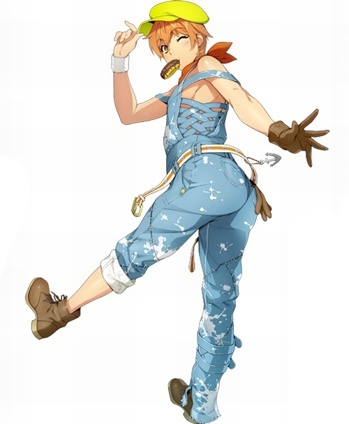 elmel erkin (super robot wars and 1 more) drawn by watanabe_wataru_(character_designer)