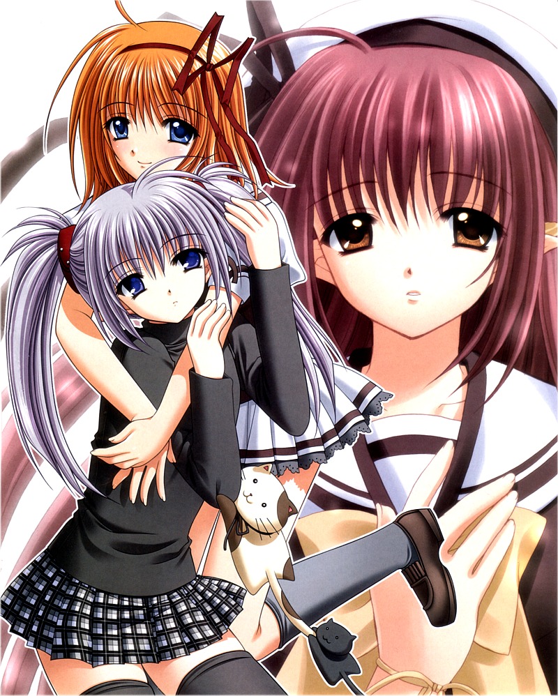 fuyou kaede, primula, and lisianthus (shuffle!) drawn by nishimata_aoi