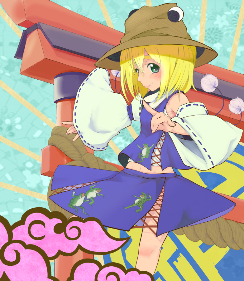 moriya suwako (touhou) drawn by roteri_(roteri_69)