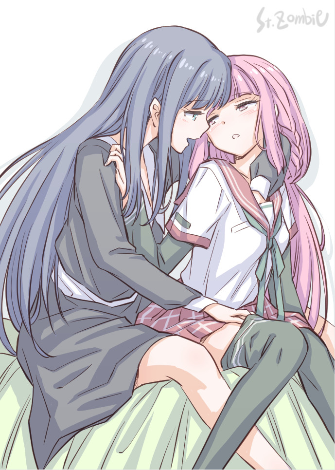 tamaki iroha and nanami yachiyo (mahou shoujo madoka magica and 1 more) drawn by studiozombie