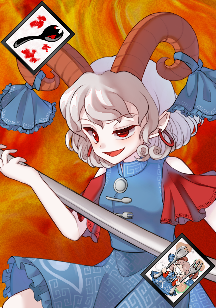 toutetsu yuuma (touhou and 1 more) drawn by mirei_(miirei)