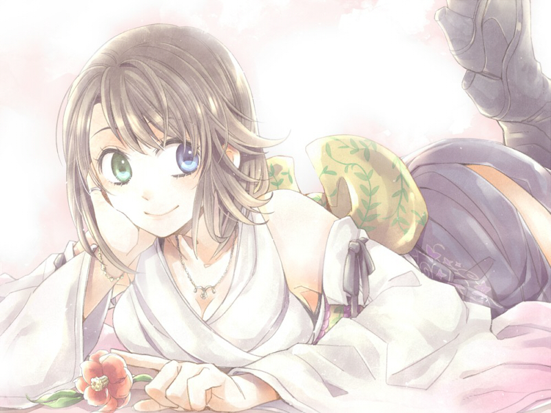 yuna (final fantasy and 1 more) drawn by shichimiso