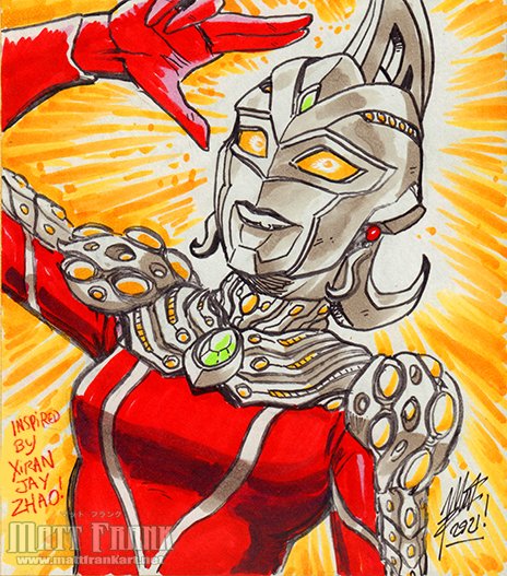 xiran jay zhao (original and 2 more) drawn by matt_frank