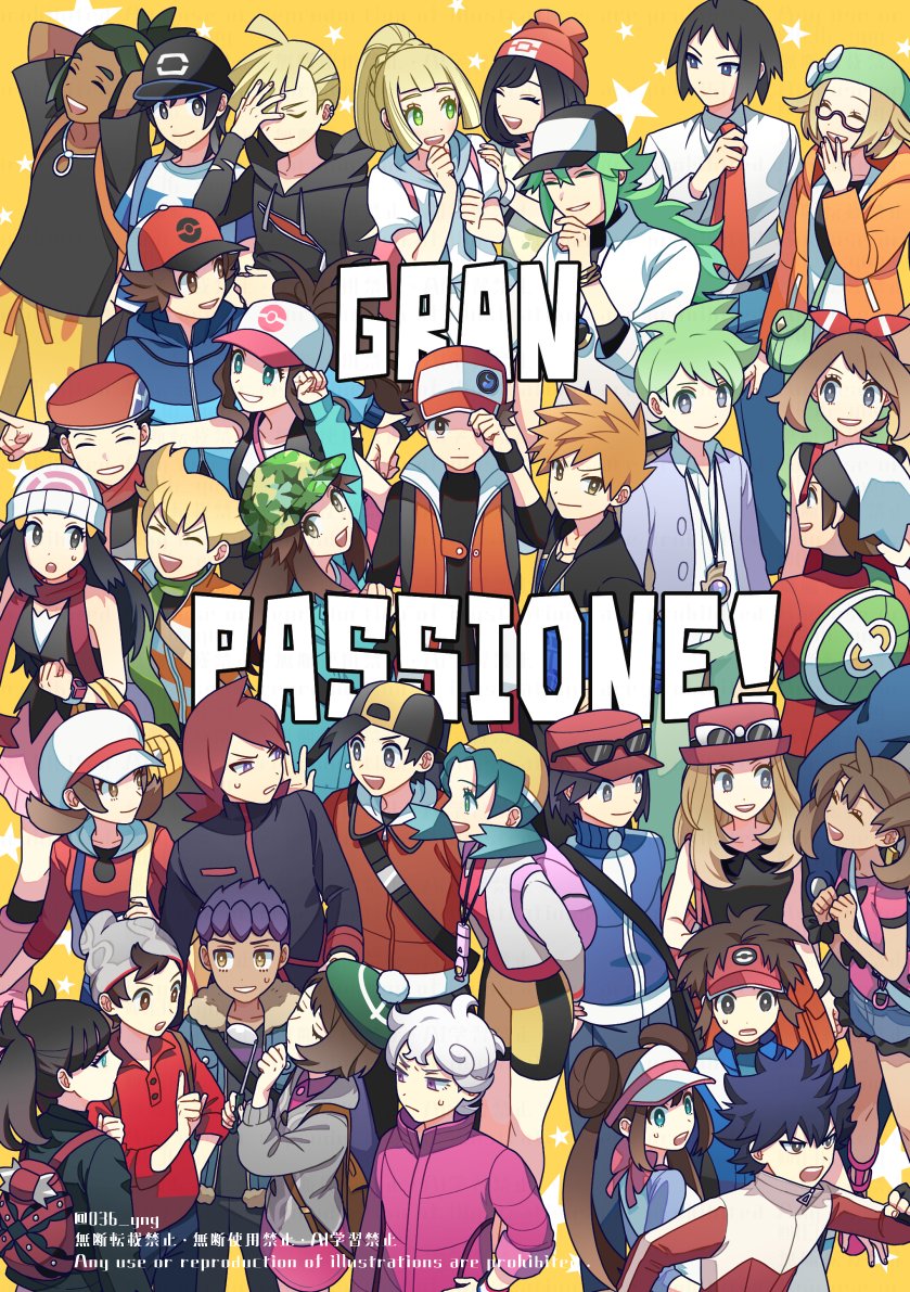 dawn, lillie, may, rosa, marnie, and 29 more (pokemon and 10 more) drawn by y_(036_yng)