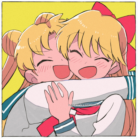 tsukino usagi and aino minako (bishoujo senshi sailor moon) drawn by tsubobot
