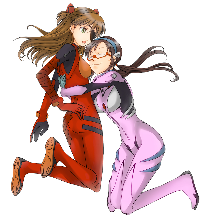 souryuu asuka langley and makinami mari illustrious (neon genesis evangelion and 2 more) drawn by karikura_hashiko