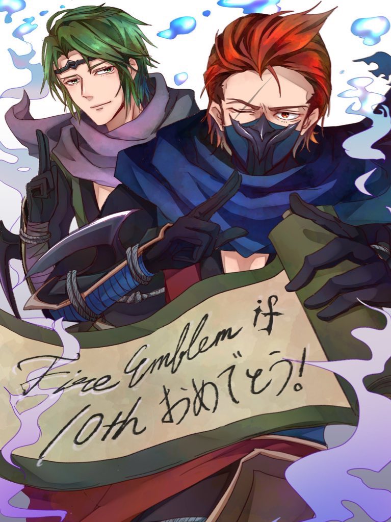 saizo and kaze (fire emblem and 1 more) drawn by sturm_fe_k11