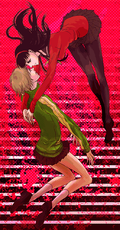 satonaka chie and amagi yukiko (persona and 1 more) drawn by mz