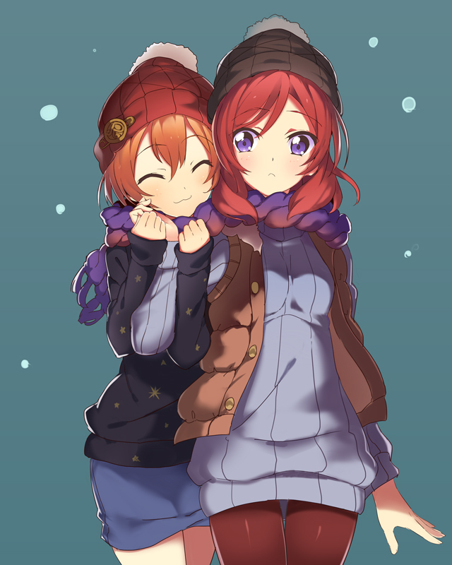 nishikino maki and hoshizora rin (love live! and 1 more) drawn by rassie_s
