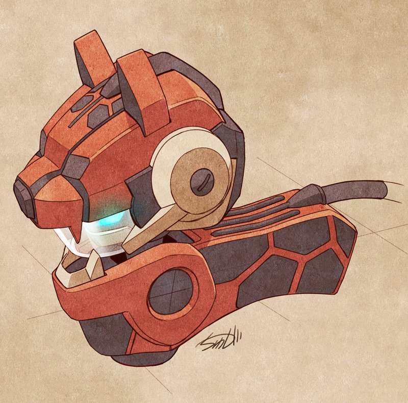 evilrex (medarot and 1 more) drawn by tyuga