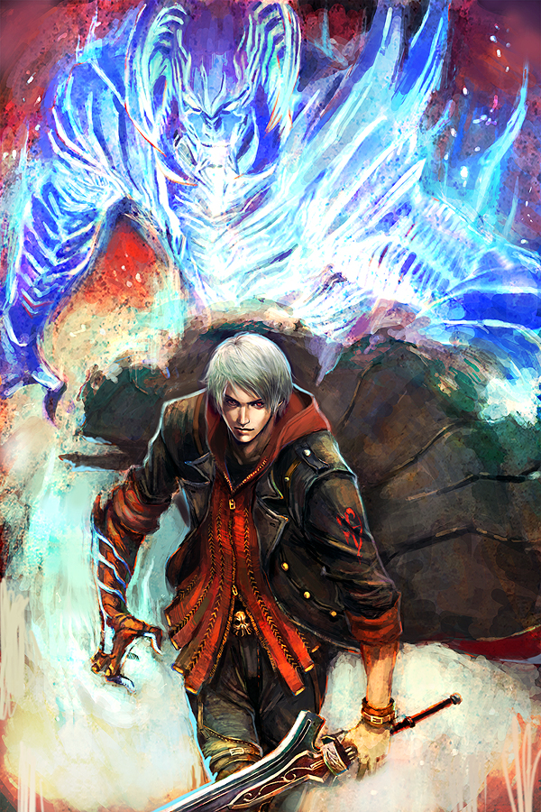 nero (devil may cry and 1 more) drawn by longai