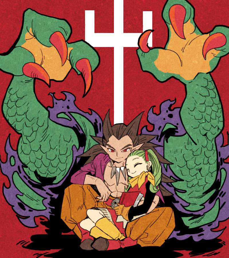 sidoh and female builder (dragon quest and 1 more) drawn by serieru_(summertosuika)