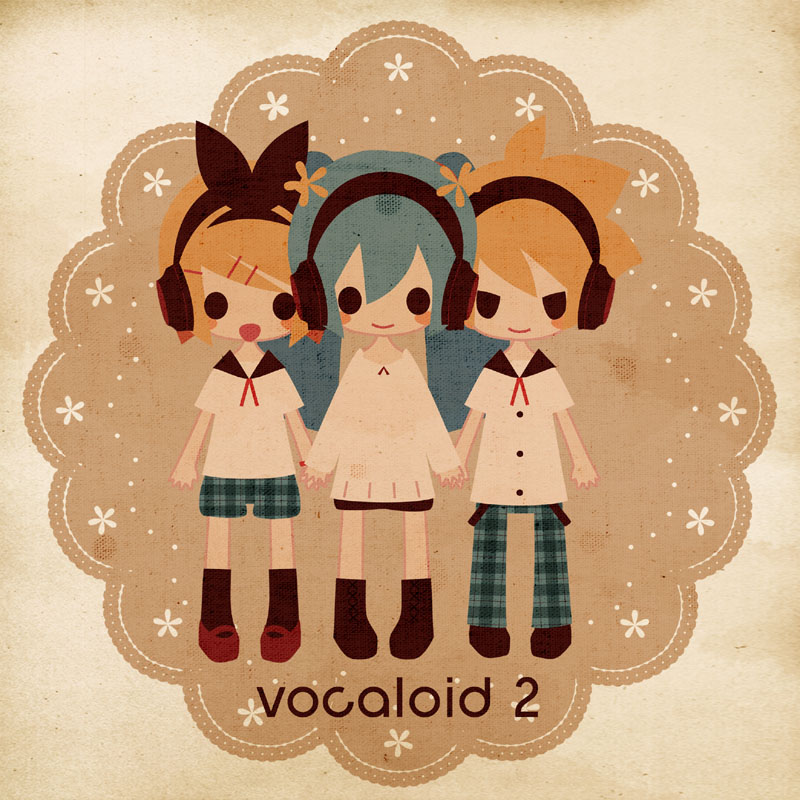 hatsune miku, kagamine rin, and kagamine len (vocaloid) drawn by mitsuki_mouse