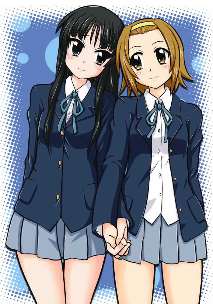 akiyama mio and tainaka ritsu (k-on!) drawn by satsuki_inari