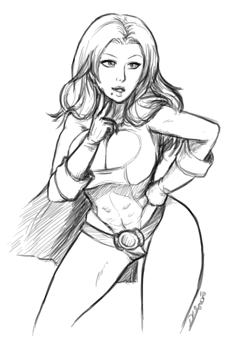 matsumoto rangiku and power girl (bleach and 2 more)