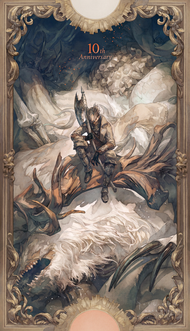 hunter and vicar amelia (bloodborne) drawn by yoshioka_(haco)