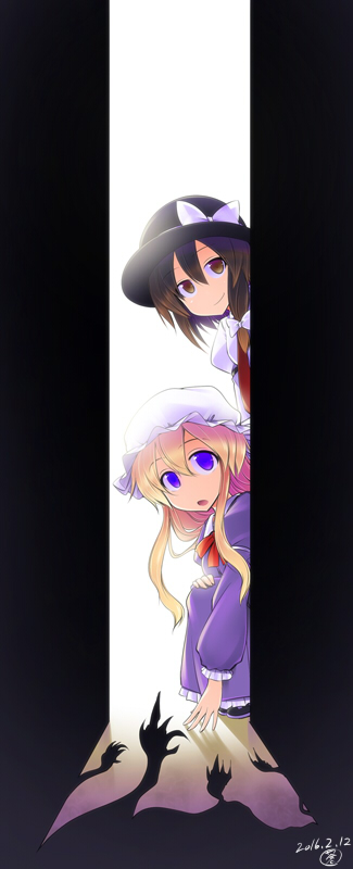 usami renko and maribel hearn (touhou) drawn by aozora_market