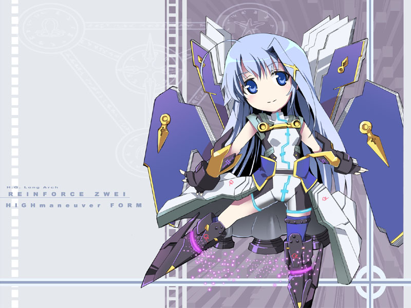 reinforce zwei (lyrical nanoha and 1 more) drawn by okiura