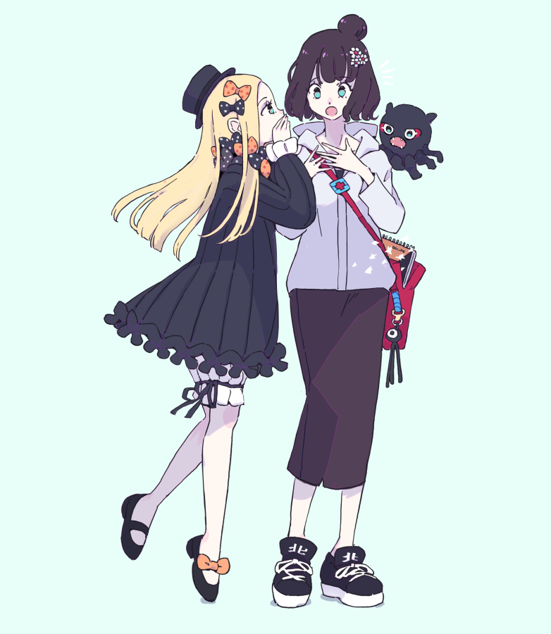 abigail williams, katsushika hokusai, and tokitarou (fate and 1 more) drawn by zka