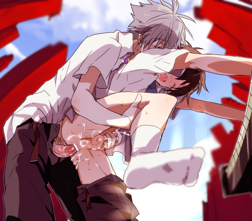 ikari shinji and nagisa kaworu (neon genesis evangelion and 2 more) drawn by pegu_(sokokunatoriumu)