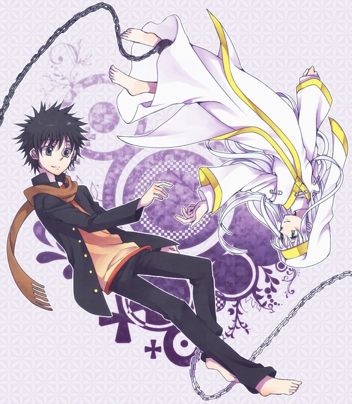 kamijou touma and index (toaru majutsu no index) drawn by spring_water