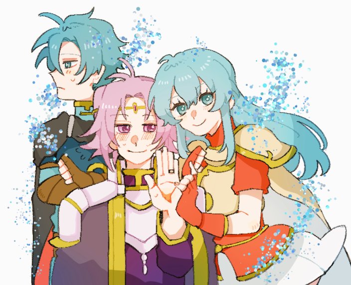 lyon, eirika, and ephraim (fire emblem and 2 more) drawn by neeeeeeega_2025