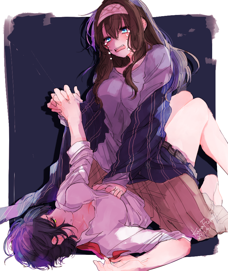 sagisawa fumika and hayami kanade (idolmaster and 1 more) drawn by amane_(7783)